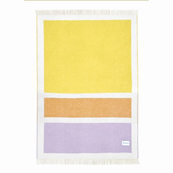 Colorblock Blanket No.1 - Purple