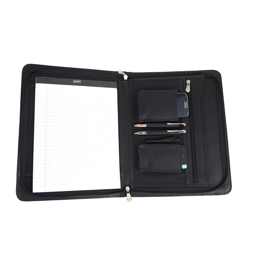 DAYTREKR LEATHER ZIP PORTFOLIO
