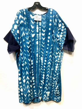 Indigo pattern topper