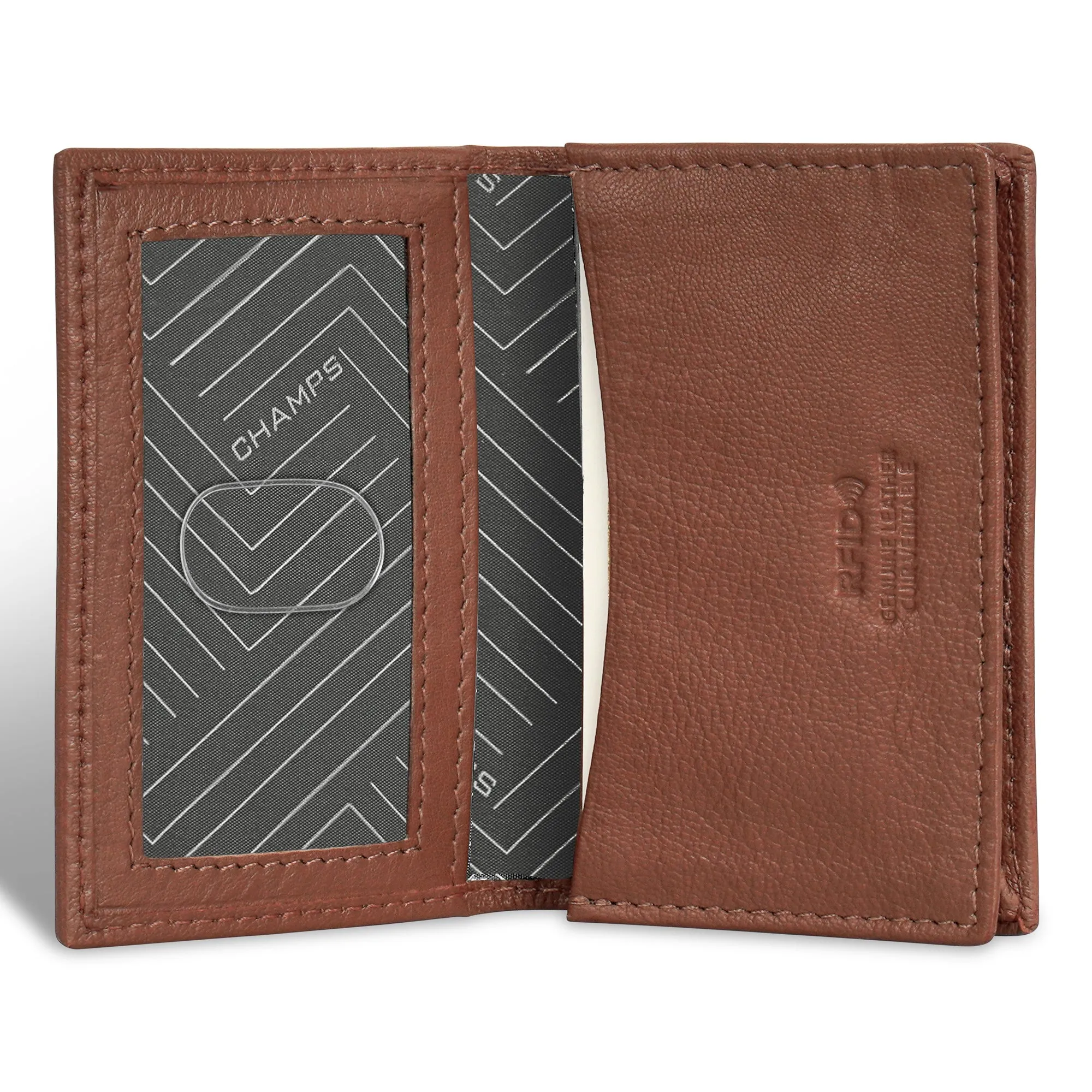 Onyx / Leather Card Case *Drop Ship*