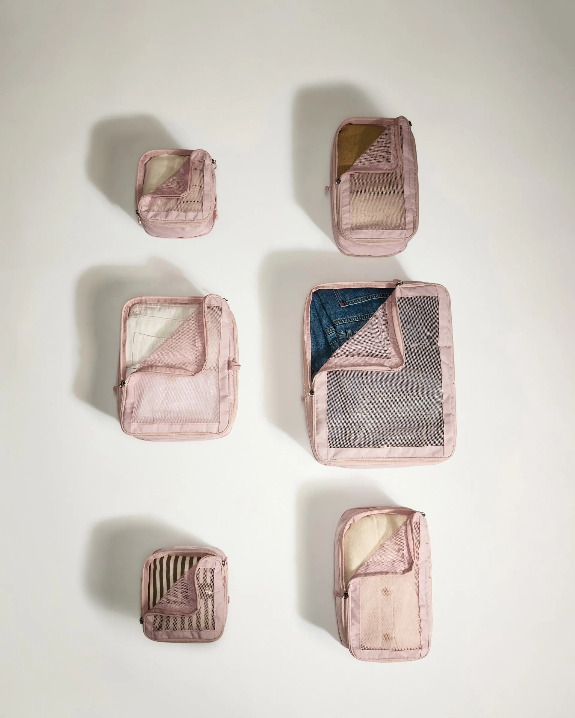 Packing Cubes in Moorland Pink - Set of 6