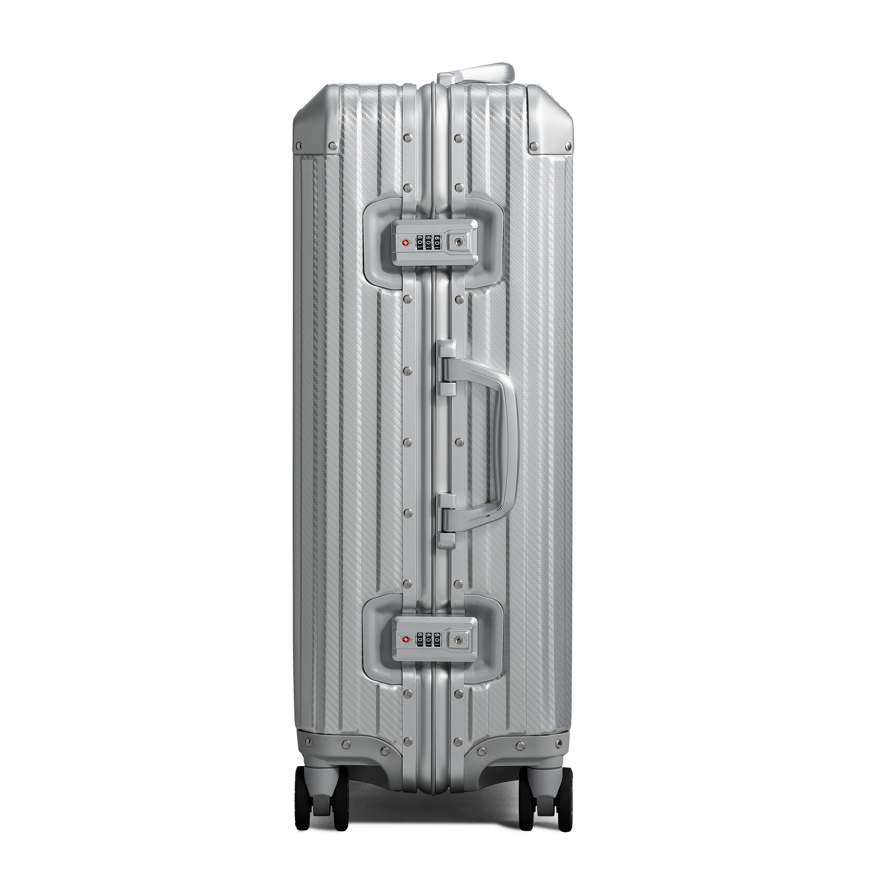 TREVA Aluminum Suitcase Silver